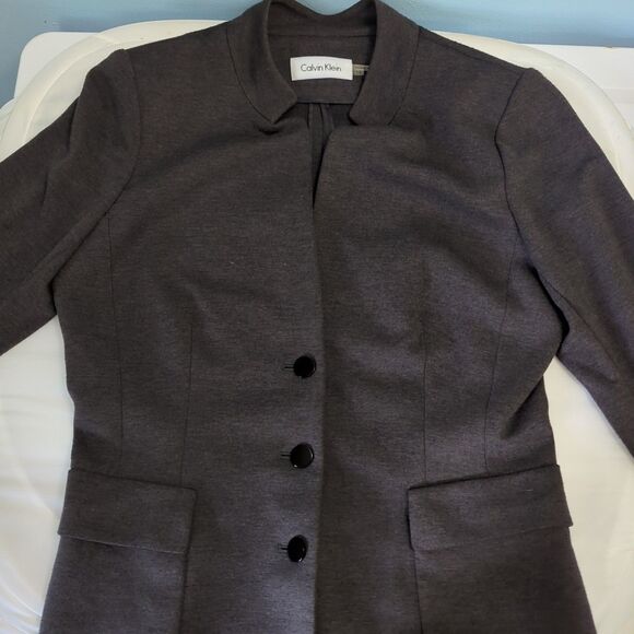 calvin klein grey blazer women 12 - Picture 1 of 6
